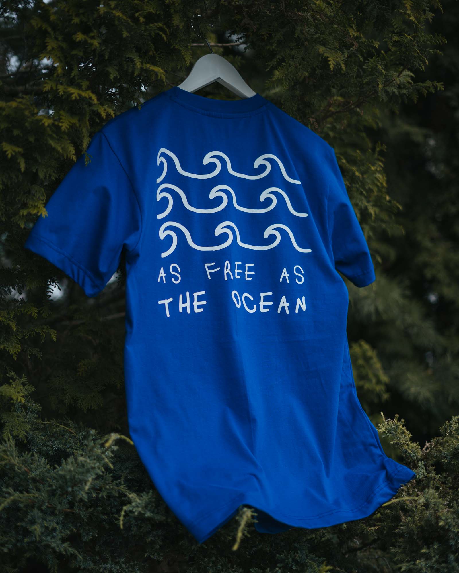 As Free As The Ocean T-Shirt – Ocean Graphic Cotton Tshirt