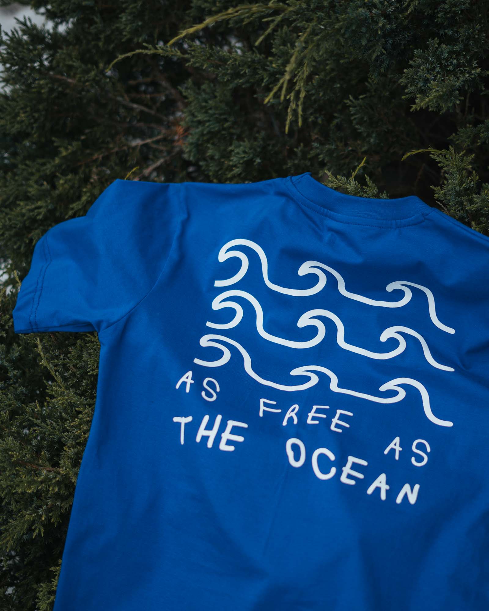 As Free As The Ocean T-Shirt – Ocean Graphic Cotton Tshirt