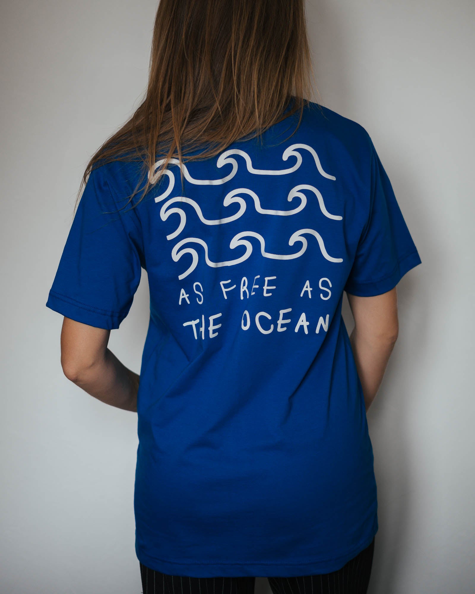 As Free As The Ocean T-Shirt – Ocean Graphic Cotton Tshirt