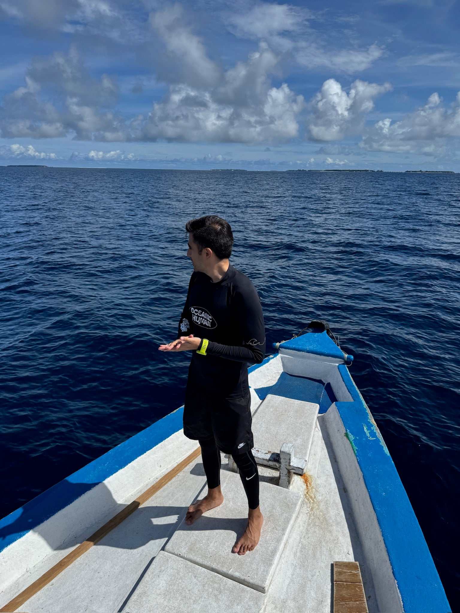'Oceanic Human' RashguardFor the Ocean, From the Ocean
Our rashguards are a tribute to the ocean's beauty and resilience. Crafted from single-use plastics, ghost nets, and recycled ocean was'Oceanic Human' RashguardSurface Interval