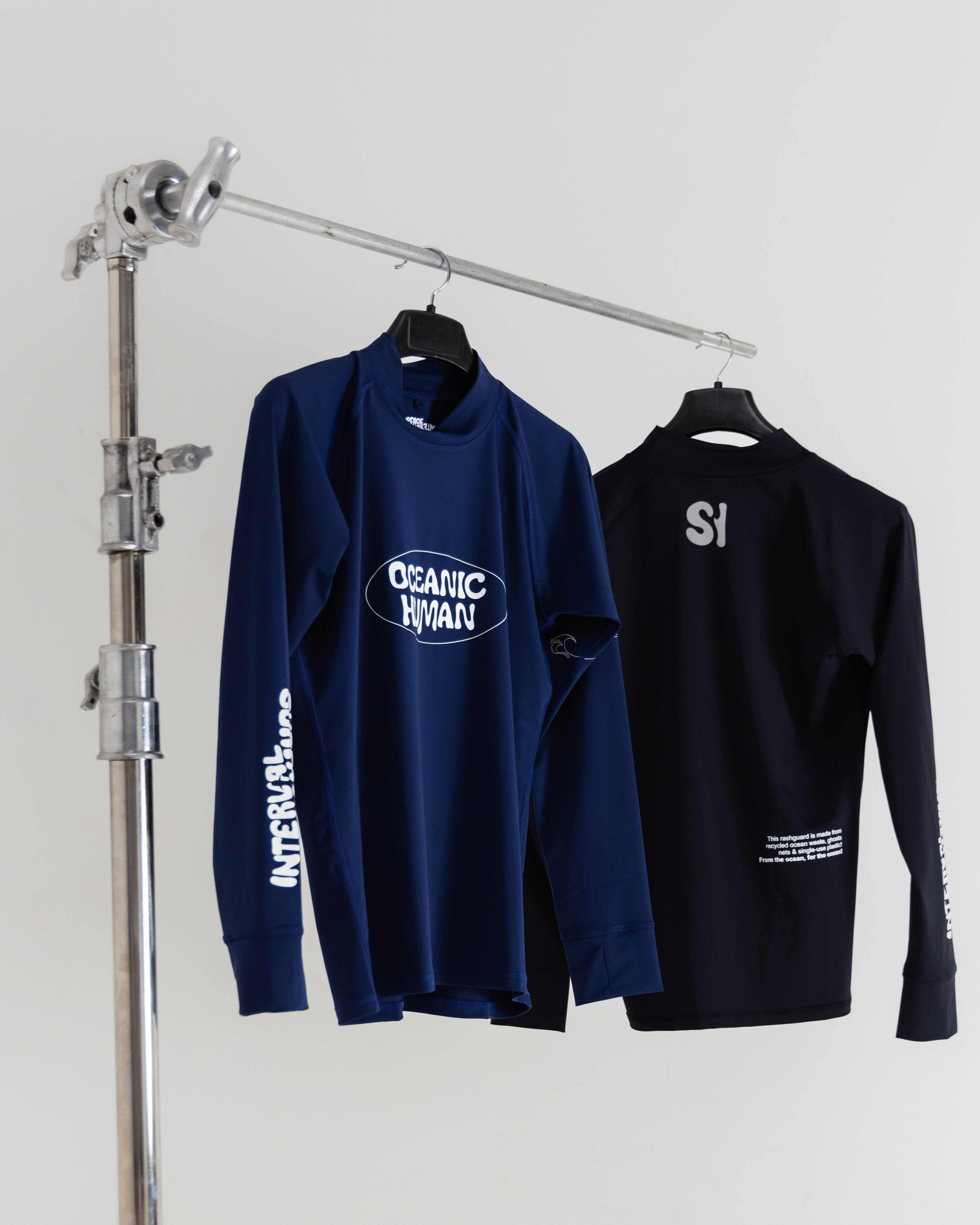 'Oceanic Human' RashguardFor the Ocean, From the Ocean
Our rashguards are a tribute to the ocean's beauty and resilience. Crafted from single-use plastics, ghost nets, and recycled ocean was'Oceanic Human' RashguardSurface Interval