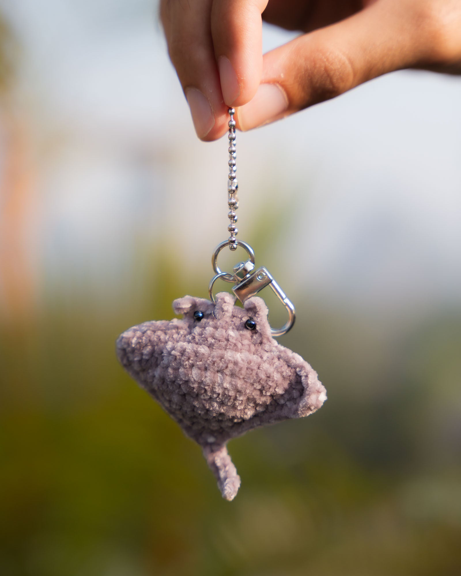 Mantaray keychain handmade by Opi